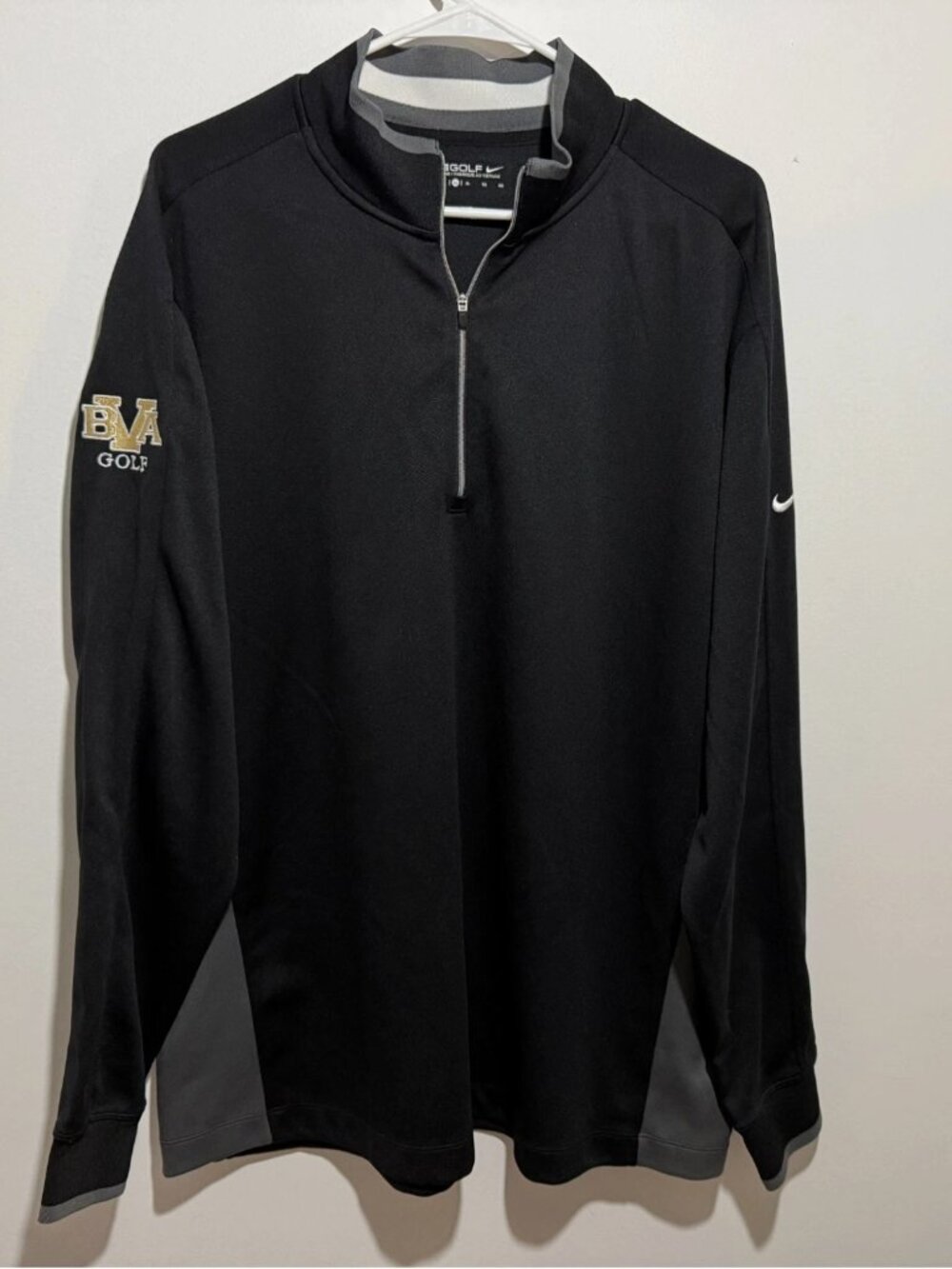 Belle Vernon Area Leopards High School Golf Nike Quarter Zip Pullover Men's XL